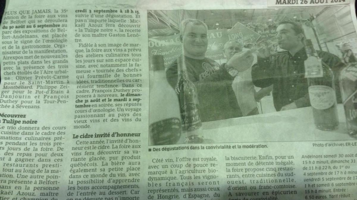 Article foire Belfort